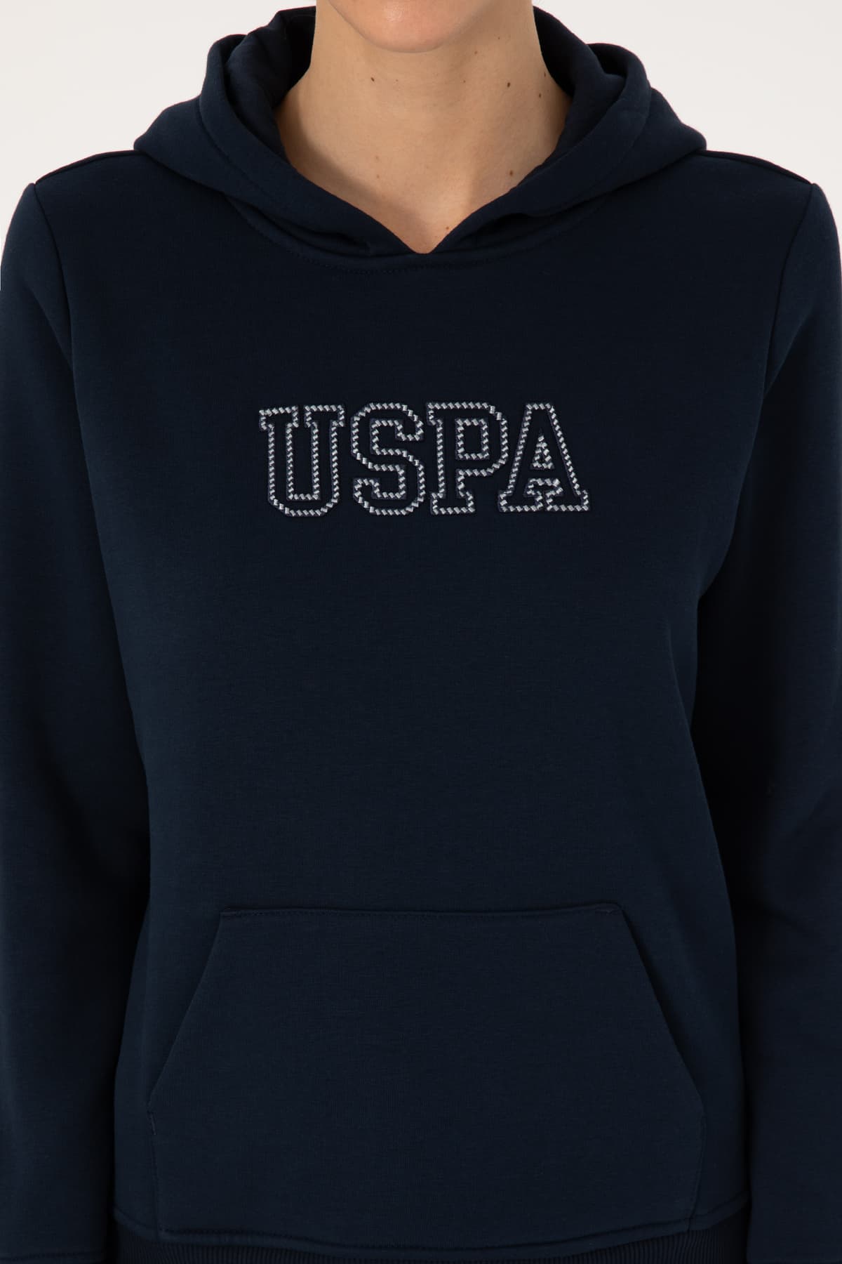 سوئیشرت زنانه U.S. Polo Assn. کاپوشوندار سرمهای با پرز داخلی مدل 50313566-VR033 سوئیشرت زنانه U.S. Polo Assn. کاپوشوندار سرمهای با پرز داخلی مدل 50313566-VR033