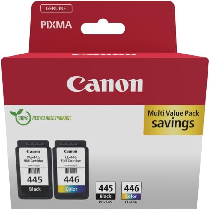 پک ترکیبی کارتریج Canon مناسب پرینترهای Ip2840، Mg2440، Mg2540 و Mg2940 مدل PG445 و CL446 پک ترکیبی کارتریج Canon مناسب پرینترهای Ip2840، Mg2440، Mg2540 و Mg2940 مدل PG445 و CL446