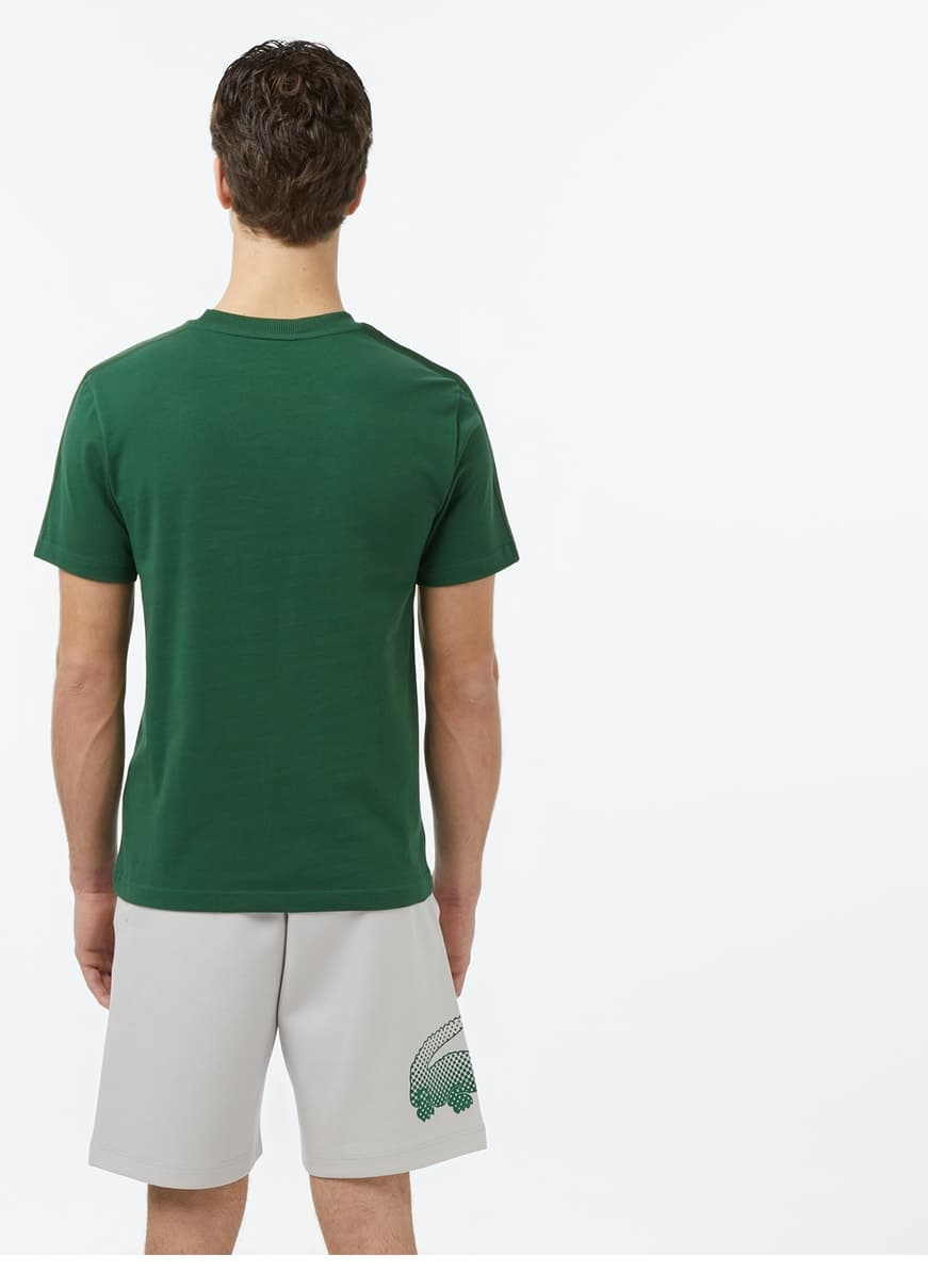 تیشرت مردانه Lacoste فیت معمولی یقه گرد سبز تیره تیشرت مردانه Lacoste فیت معمولی یقه گرد سبز تیره