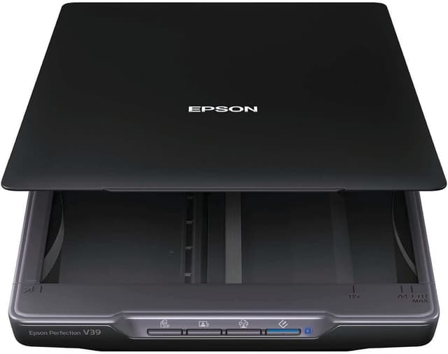 اسکنر Epson عکس و سند وضوح نوری 4800 Scan-to-Cloud مدل Perfection V39 مشکی اسکنر Epson عکس و سند وضوح نوری 4800 Scan-to-Cloud مدل Perfection V39 مشکی