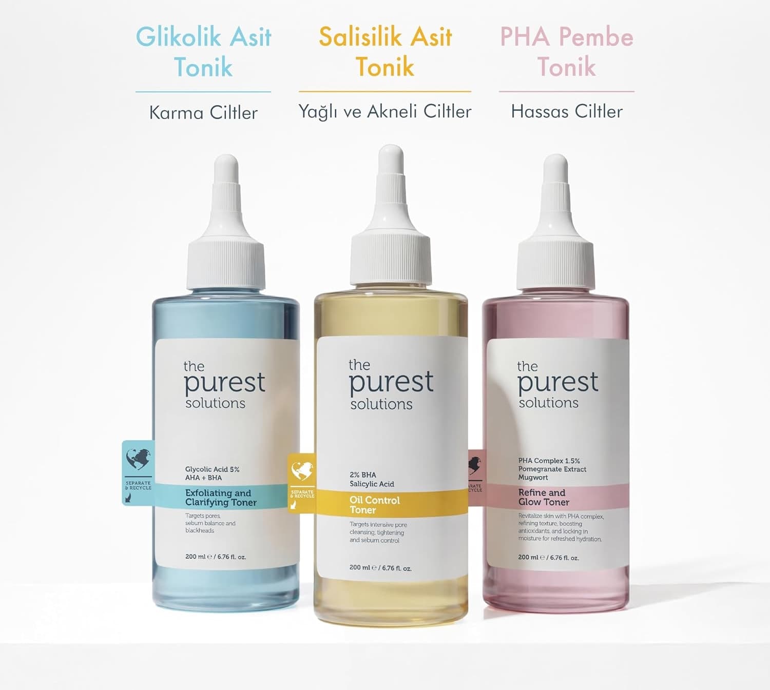 تونر صورت The Purest Solutions سالیسیلیک اسید پوست چرب و مختلط 200 ml تونر صورت The Purest Solutions سالیسیلیک اسید پوست چرب و مختلط 200 ml