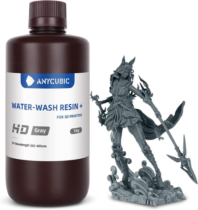 رزین سه بعدی ANYCUBIC Water-Wash Resin 2.0 خاکستری HD 1000g رزین سه بعدی ANYCUBIC Water-Wash Resin 2.0 خاکستری HD 1000g