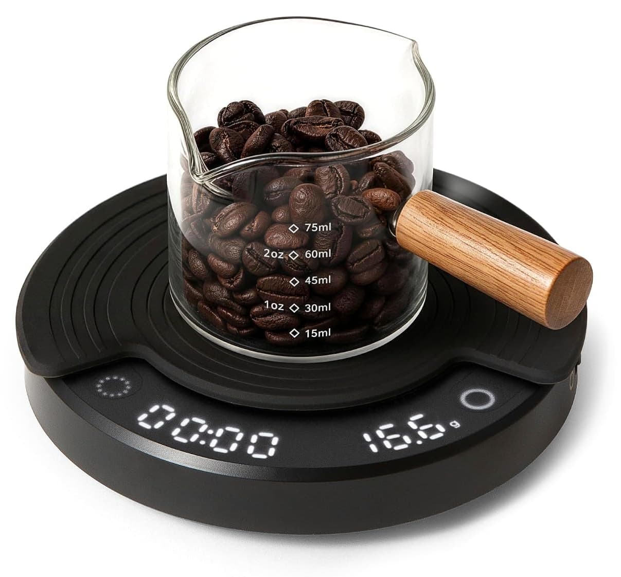 ترازو قهوه قابل حمل Outin مدل Claro با تایمر و کیف محافظ 2kg/0.1g ترازو قهوه قابل حمل Outin مدل Claro با تایمر و کیف محافظ 2kg/0.1g