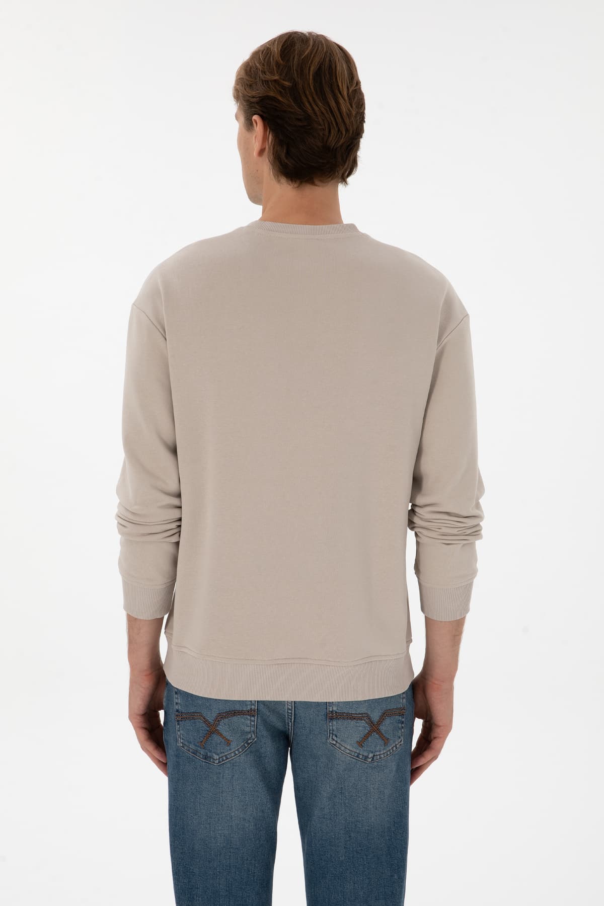 سوئیشرت مردانه U.S. Polo Assn. فیت کامفورت یقه گرد سنگی ساده مدل 50313760-VR049 سوئیشرت مردانه U.S. Polo Assn. فیت کامفورت یقه گرد سنگی ساده مدل 50313760-VR049