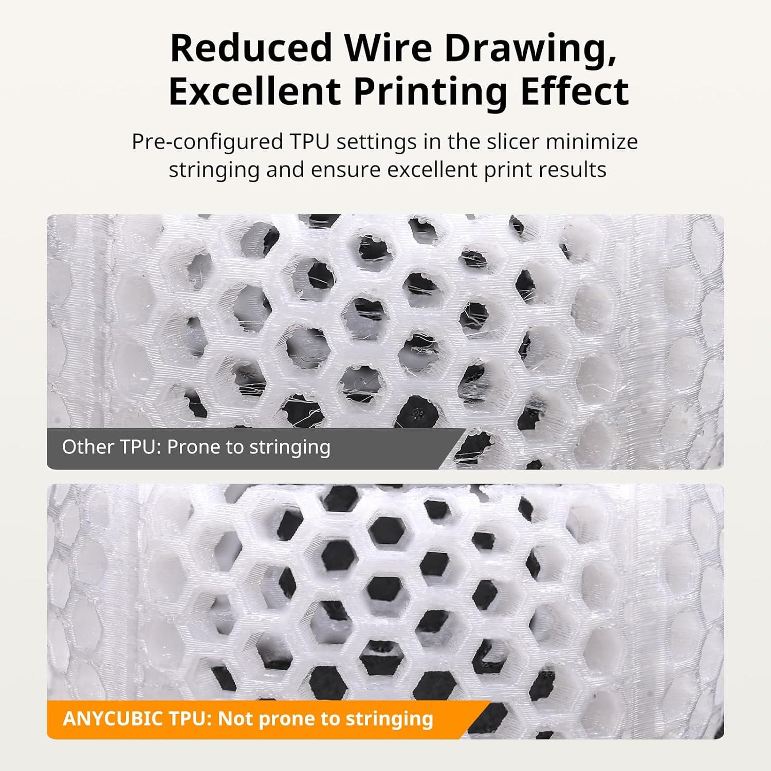فیلامنت TPU ANYCUBIC قطر 1.75mm نرم و انعطافپذیر 95A خاکستری 1KG فیلامنت TPU ANYCUBIC قطر 1.75mm نرم و انعطافپذیر 95A خاکستری 1KG