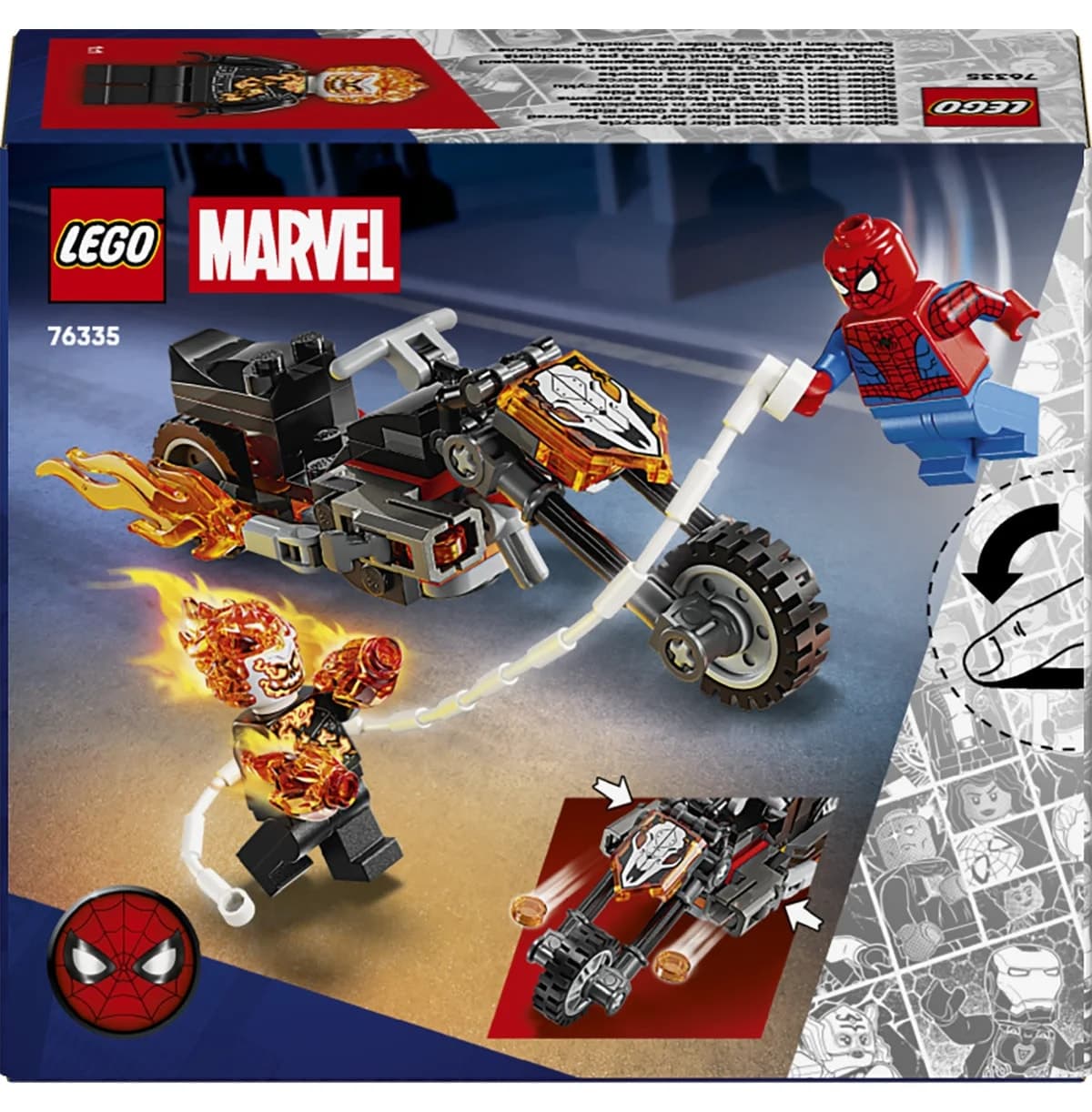 لگو Marvel مرد عنکبوتی در برابر موتورسیکلت گوست رایدر مدل 76335 لگو Marvel مرد عنکبوتی در برابر موتورسیکلت گوست رایدر مدل 76335