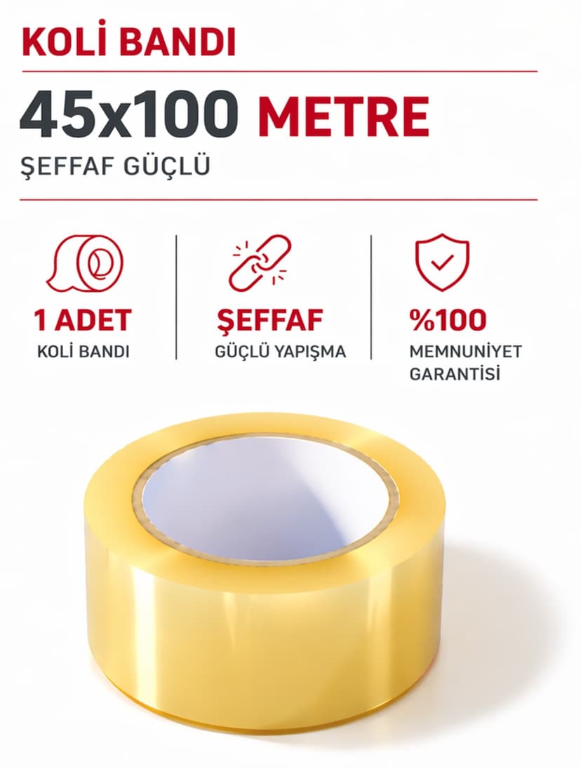 نوار چسب کارتن Fotografyabaskı شفاف 45 mm × 100 mt با چسبندگی قوی غیرپارهشونده 1 عدد نوار چسب کارتن Fotografyabaskı شفاف 45 mm × 100 mt با چسبندگی قوی غیرپارهشونده 1 عدد