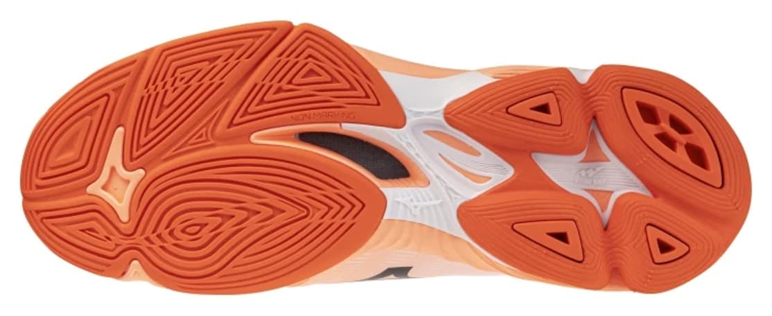 کفش والیبال یونیسکس Mizuno Wave Lightning Pro سفید / نارنجی کفش والیبال یونیسکس Mizuno Wave Lightning Pro سفید / نارنجی