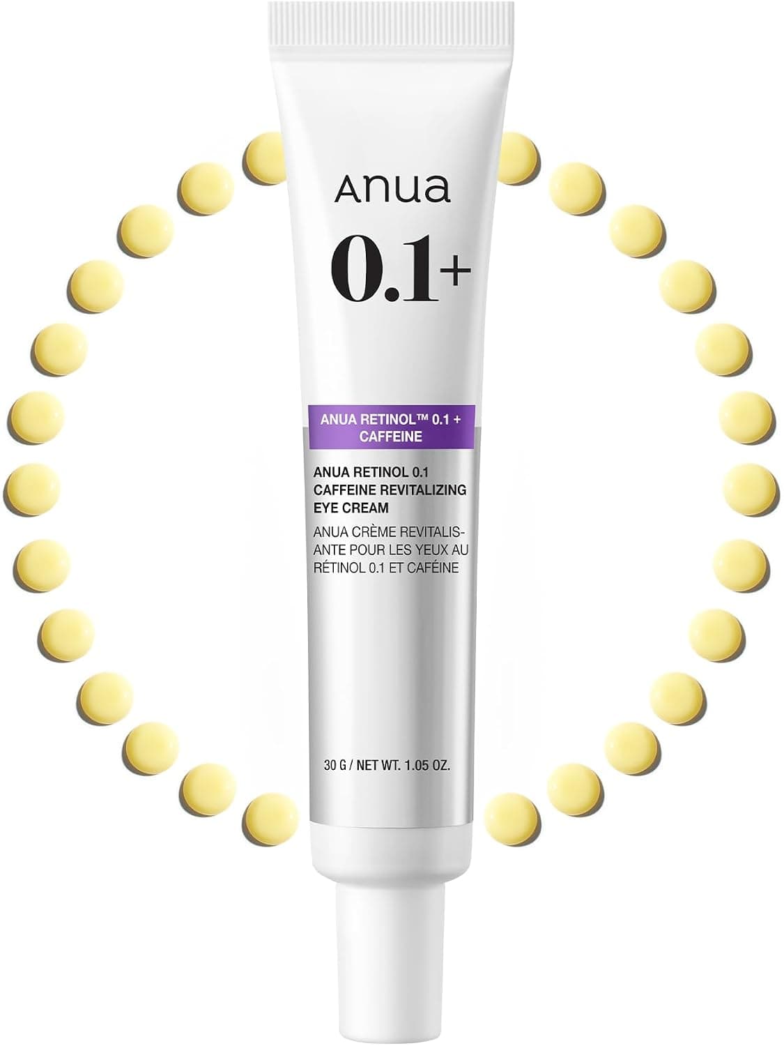 کرم دور چشم ANUA با کافئین بافت سبک Retinol 0.1 30 ml کرم دور چشم ANUA با کافئین بافت سبک Retinol 0.1 30 ml