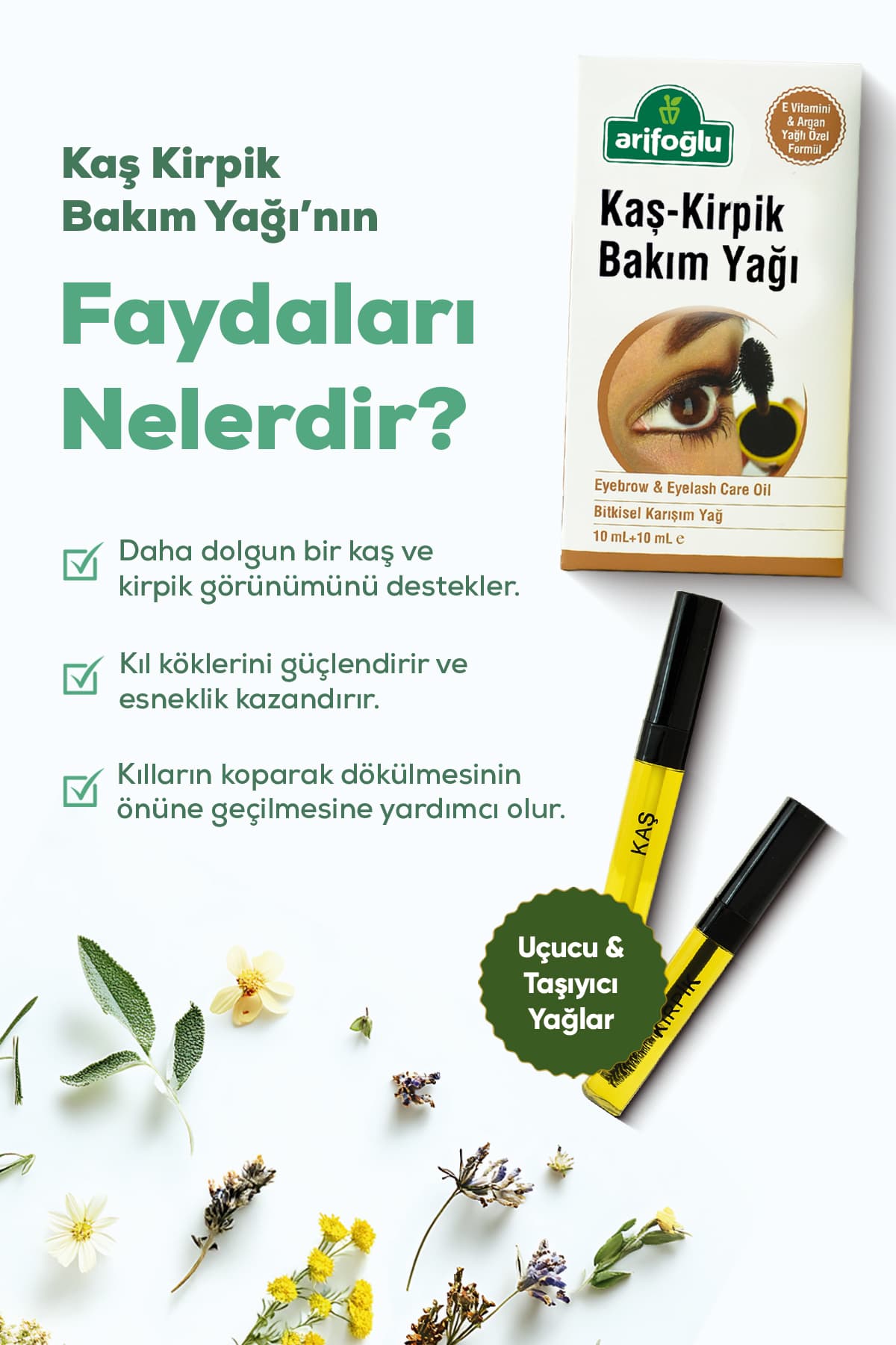 روغن مراقبت ابرو و مژه Arifoğlu 20ml آرگان ارگانیک ویتامین E طبیعی روغن مراقبت ابرو و مژه Arifoğlu 20ml آرگان ارگانیک ویتامین E طبیعی