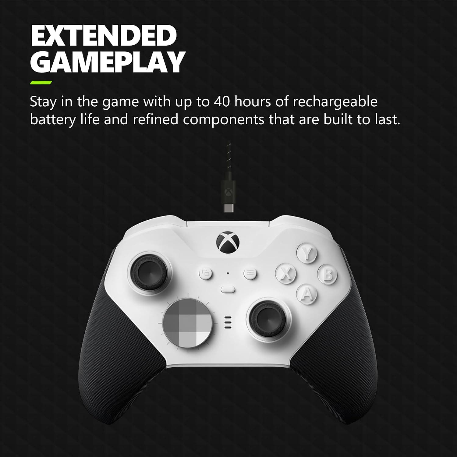 کنترلر بازی Xbox بیسیم سفید مدل Elite Series 2 Core کنترلر بازی Xbox بیسیم سفید مدل Elite Series 2 Core