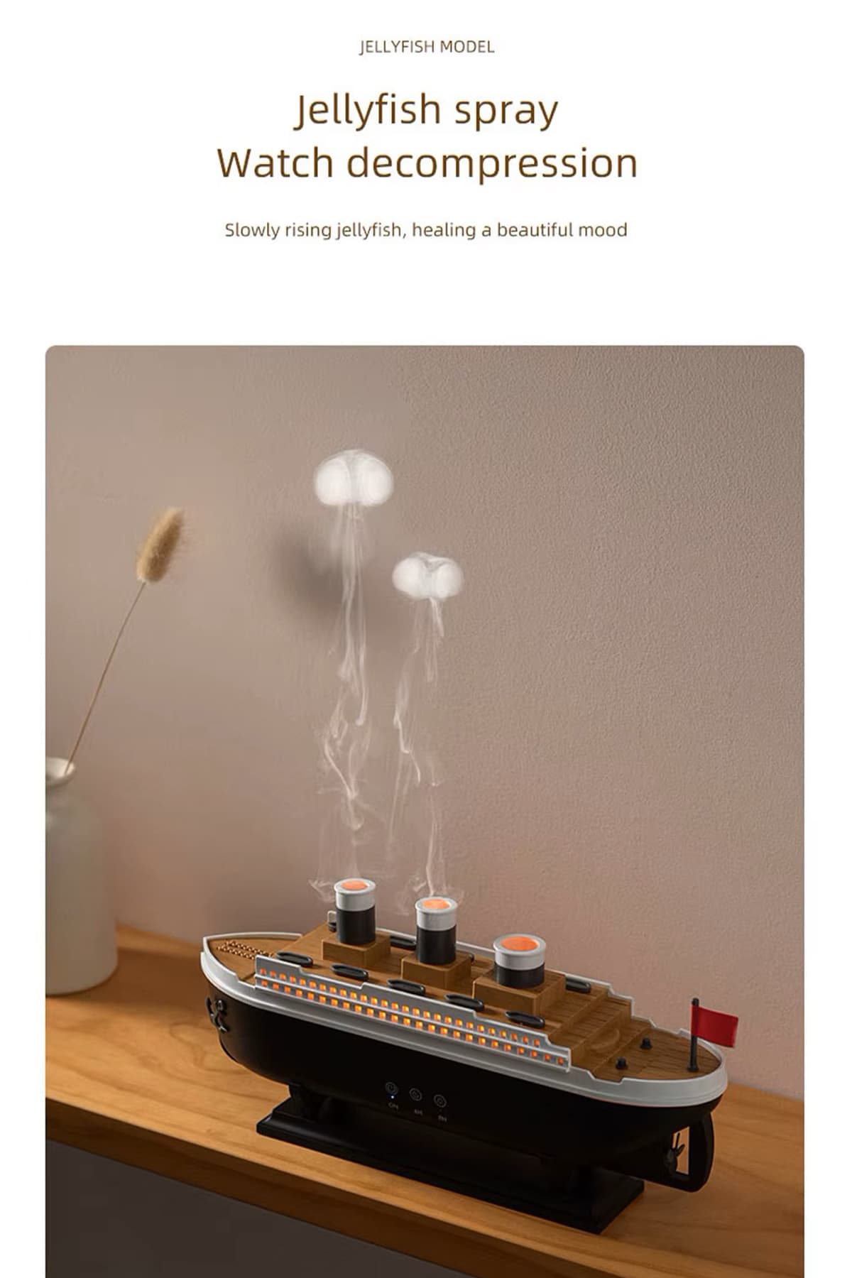دستگاه بخور معطر TECHNOMEN طرح کشتی مدل Titanic دستگاه بخور معطر TECHNOMEN طرح کشتی مدل Titanic
