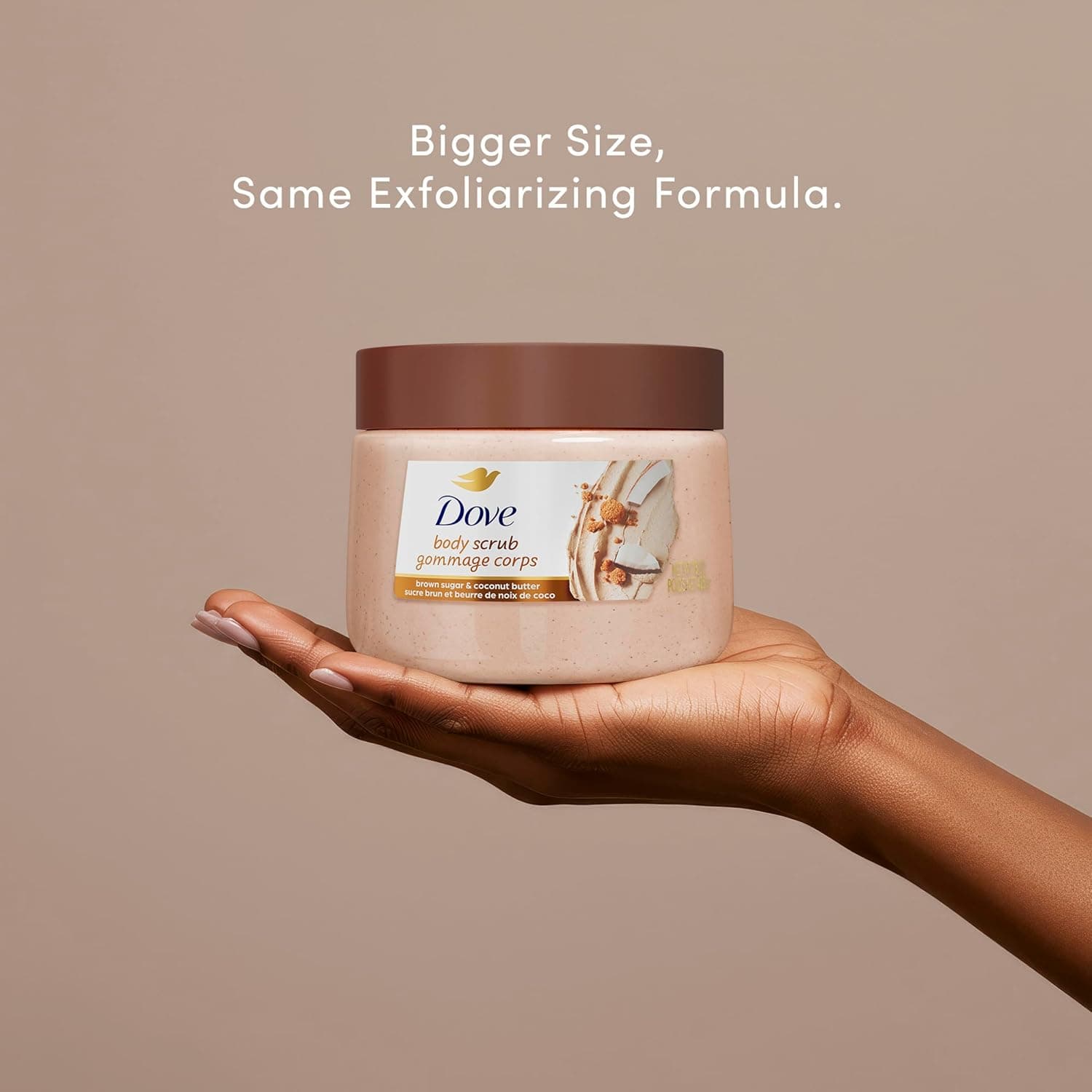اسکراب بدن Dove با شکر قهوهای و کره نارگیل 15 oz اسکراب بدن Dove با شکر قهوهای و کره نارگیل 15 oz