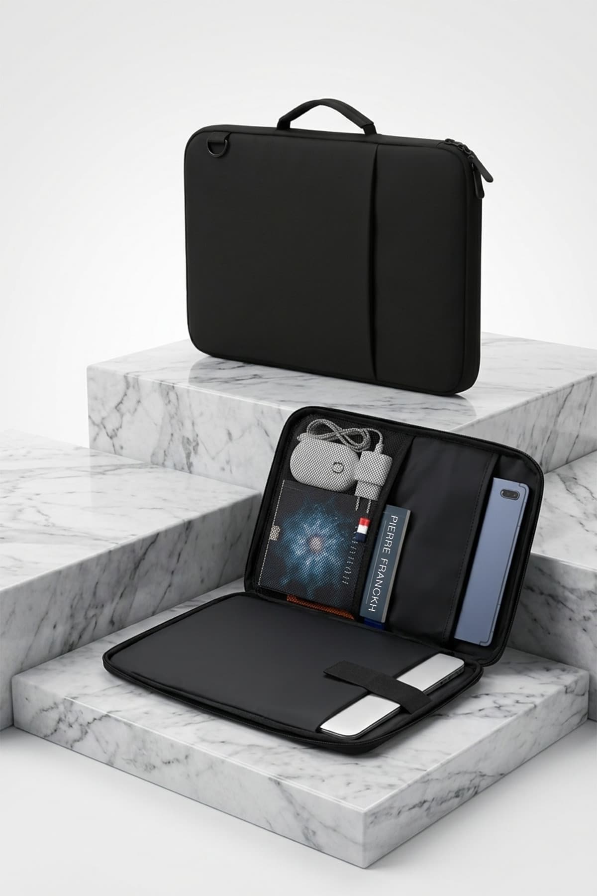 کیف دستی و دوشی لپتاپ و تبلت D'VERS مشکی ضدآب، مناسب 9-12.9، 13-14.9 و 15-16.9 اینچ کیف دستی و دوشی لپتاپ و تبلت D'VERS مشکی ضدآب، مناسب 9-12.9، 13-14.9 و 15-16.9 اینچ