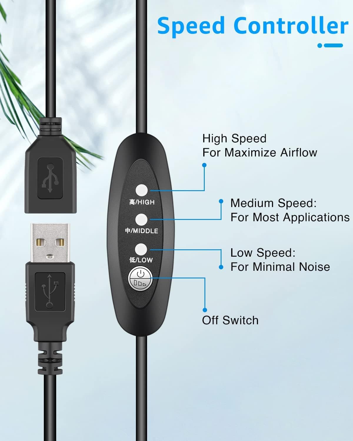 فن خنککننده دوقلو 120mm 5V USB برای روتر GDSTIME با جریان هوای 102CFM فن خنککننده دوقلو 120mm 5V USB برای روتر GDSTIME با جریان هوای 102CFM