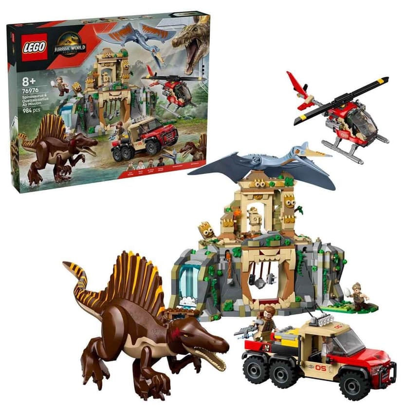 لگو Jurassic World ماموریت هوایی Spinosaurus و Quetzalcoatlus مدل 76976 ۹۸۴ قطعه لگو Jurassic World ماموریت هوایی Spinosaurus و Quetzalcoatlus مدل 76976 ۹۸۴ قطعه