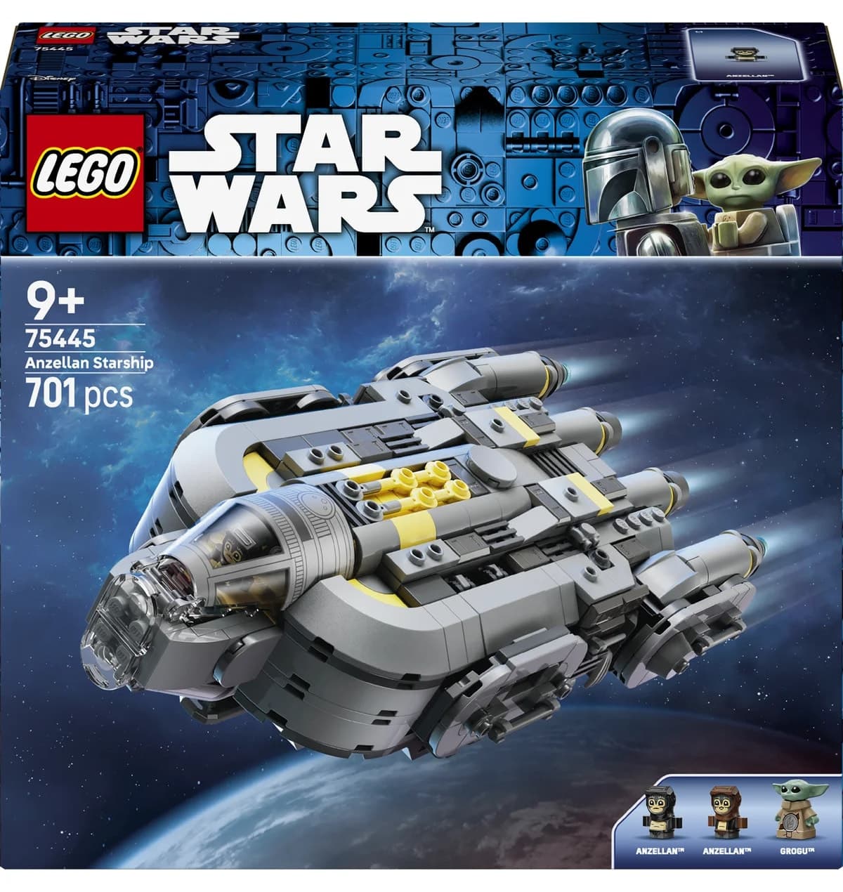 لگو Star Wars Mandalorian و Grogu Anzellan Starship مدل 75445 لگو Star Wars Mandalorian و Grogu Anzellan Starship مدل 75445
