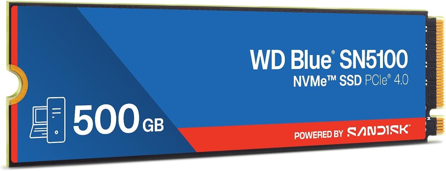SSD اینترنال 500GB SANDISK WD Blue SN5100 با رابط NVMe مدل WDS500G5B0E SSD اینترنال 500GB SANDISK WD Blue SN5100 با رابط NVMe مدل WDS500G5B0E