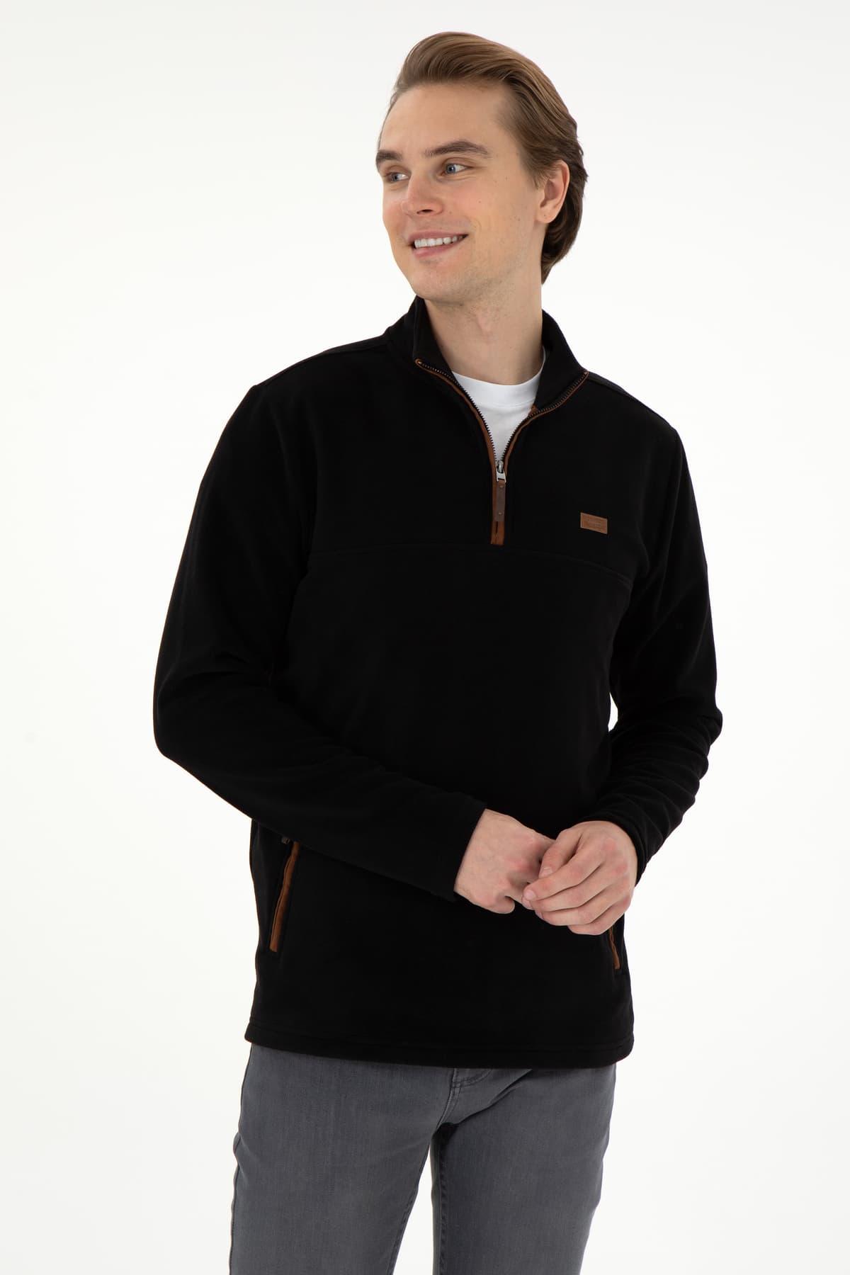 سوئیشرت مردانه U.S. Polo Assn. سیاه مدل 50290609-VR046 سوئیشرت مردانه U.S. Polo Assn. سیاه مدل 50290609-VR046