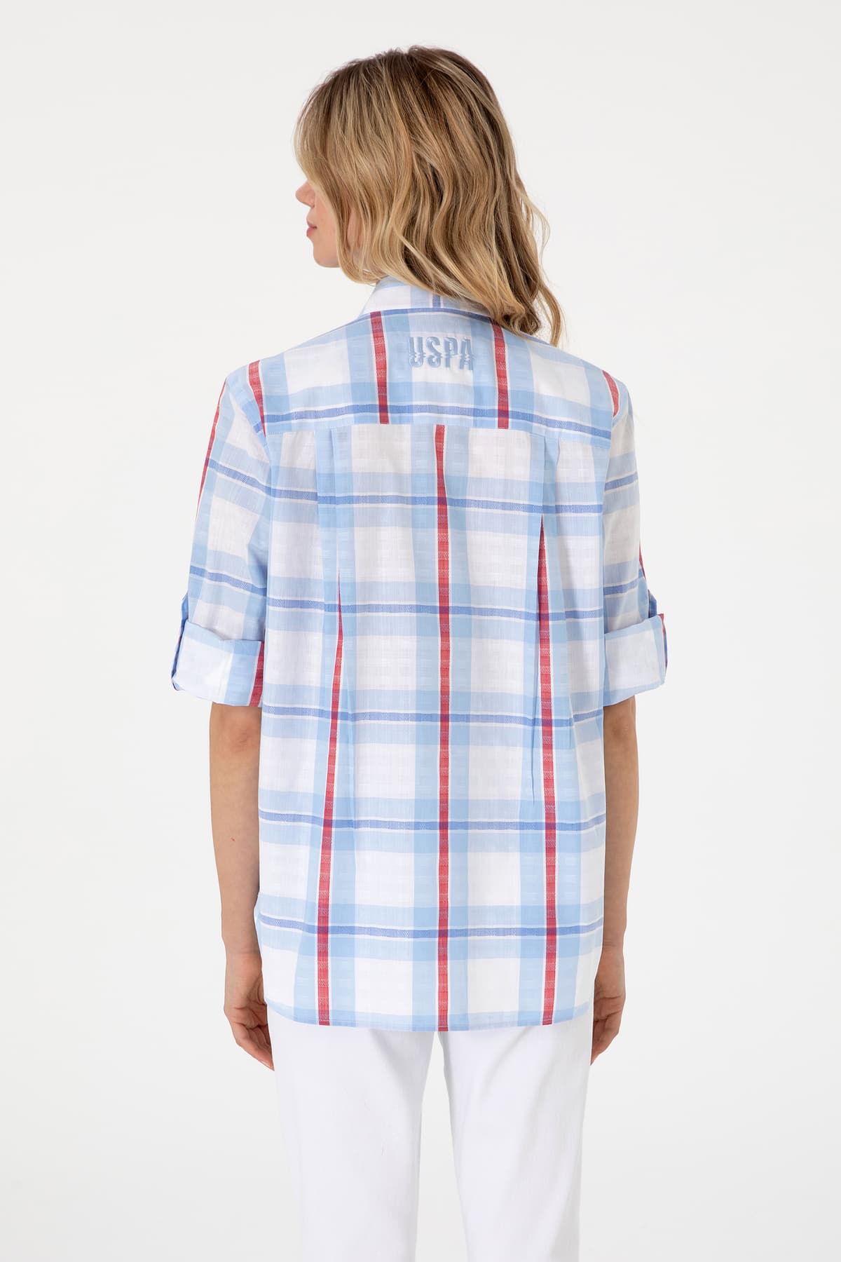 پیراهن تونیک زنانه U.S. Polo Assn. آبی روشن آستین بلند مدل 50299591-VR003 پیراهن تونیک زنانه U.S. Polo Assn. آبی روشن آستین بلند مدل 50299591-VR003