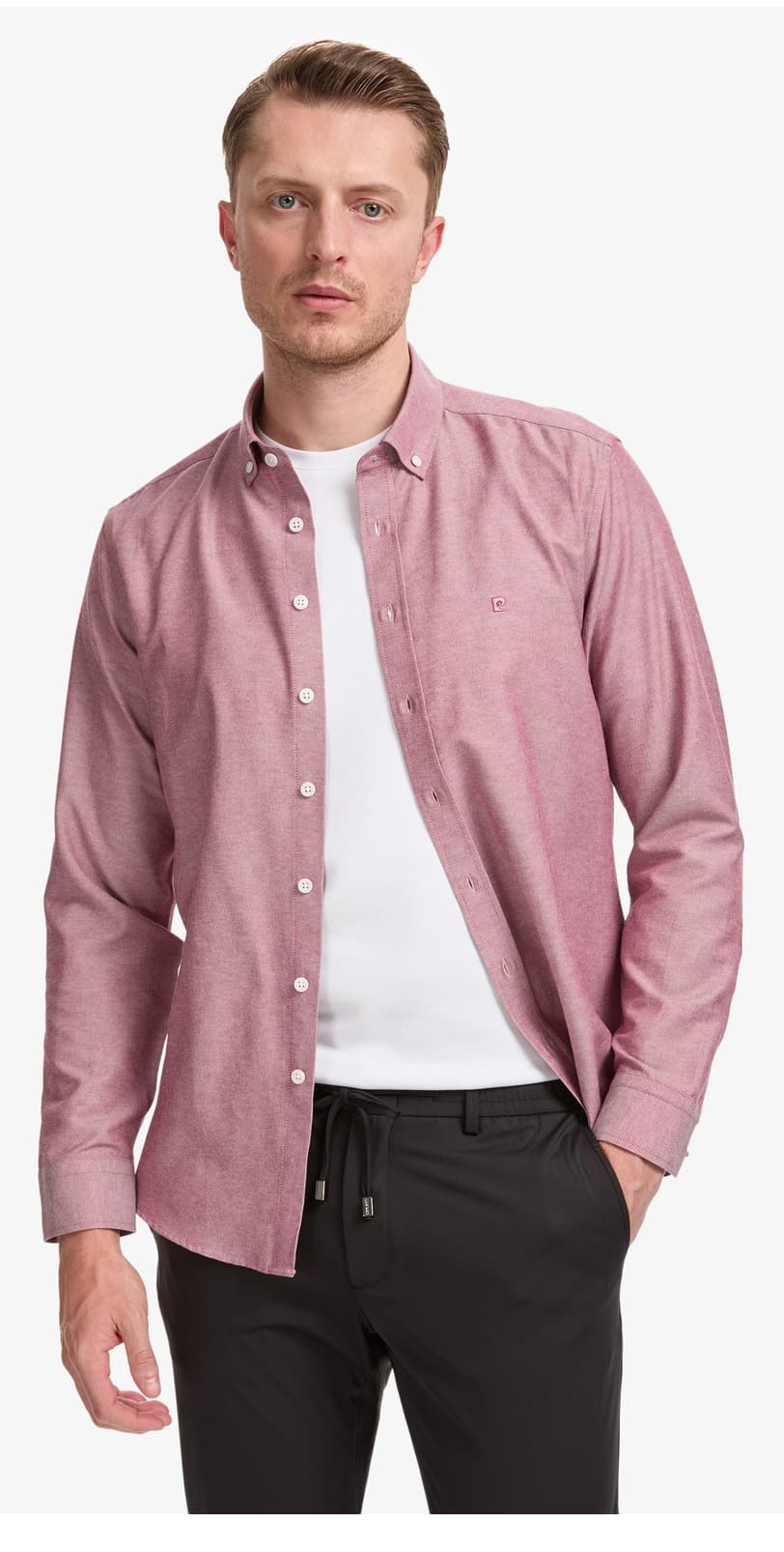 پیراهن مردانه Pierre Cardin اکسفورد اسلیم فیت زرشکی اتوکشی آسان مدل 50325365-VR014 پیراهن مردانه Pierre Cardin اکسفورد اسلیم فیت زرشکی اتوکشی آسان مدل 50325365-VR014