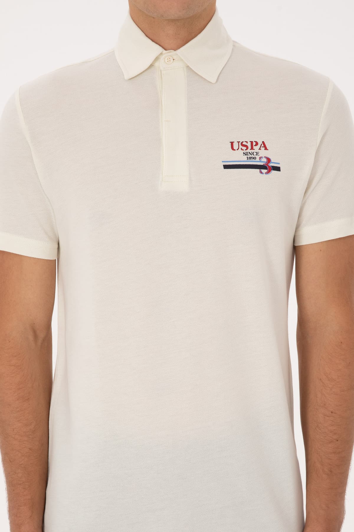 تیشرت مردانه U.S. Polo Assn. فیت معمولی یقه پولو کرم مدل 50324803-VR071 تیشرت مردانه U.S. Polo Assn. فیت معمولی یقه پولو کرم مدل 50324803-VR071