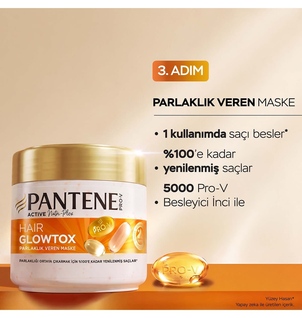 ماسک مو Pantene Hair Glowtox برای درخشندگی موهای مات و آسیبدیده 300ml ماسک مو Pantene Hair Glowtox برای درخشندگی موهای مات و آسیبدیده 300ml