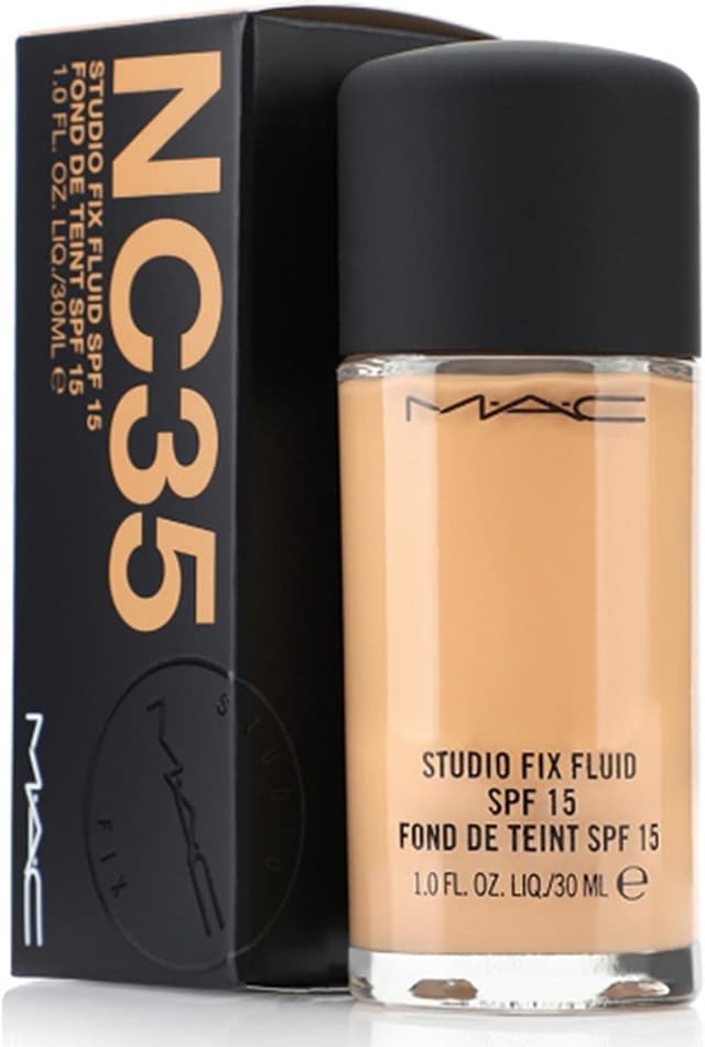 کرم پودر مایع MAC مدل Studio Fix Fluid SPF15 رنگ NC35 کرم پودر مایع MAC مدل Studio Fix Fluid SPF15 رنگ NC35