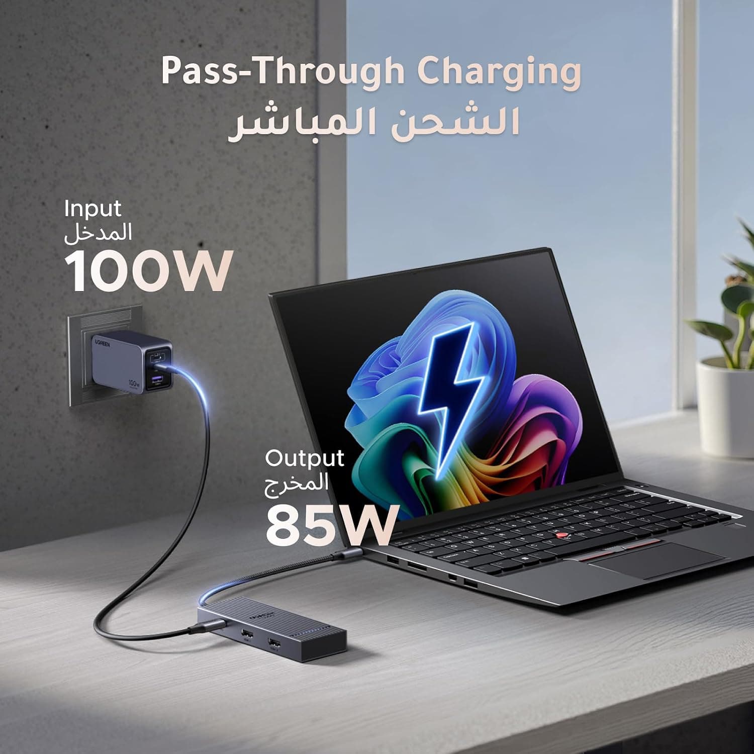 داک استیشن UGREEN USB-C 7-in-1 با خروجی HDMI تک/دوگانه 4K@60Hz داک استیشن UGREEN USB-C 7-in-1 با خروجی HDMI تک/دوگانه 4K@60Hz