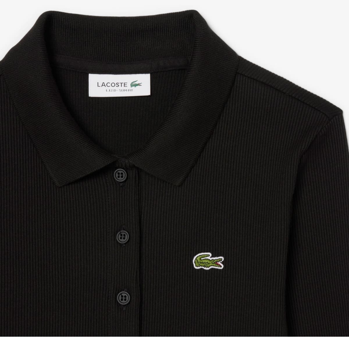 پولوشرت زنانه Lacoste فیت اسلیم آستین بلند نخ ارگانیک مشکی مدل L.12.D پولوشرت زنانه Lacoste فیت اسلیم آستین بلند نخ ارگانیک مشکی مدل L.12.D