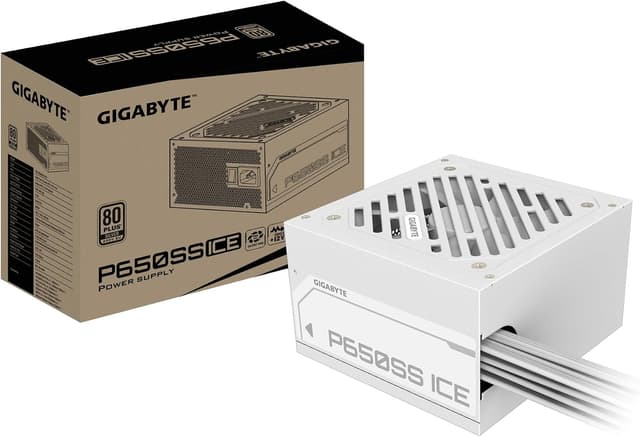 منبع تغذیه Gigabyte سفید 650W مدل GP-P650SS ICE منبع تغذیه Gigabyte سفید 650W مدل GP-P650SS ICE