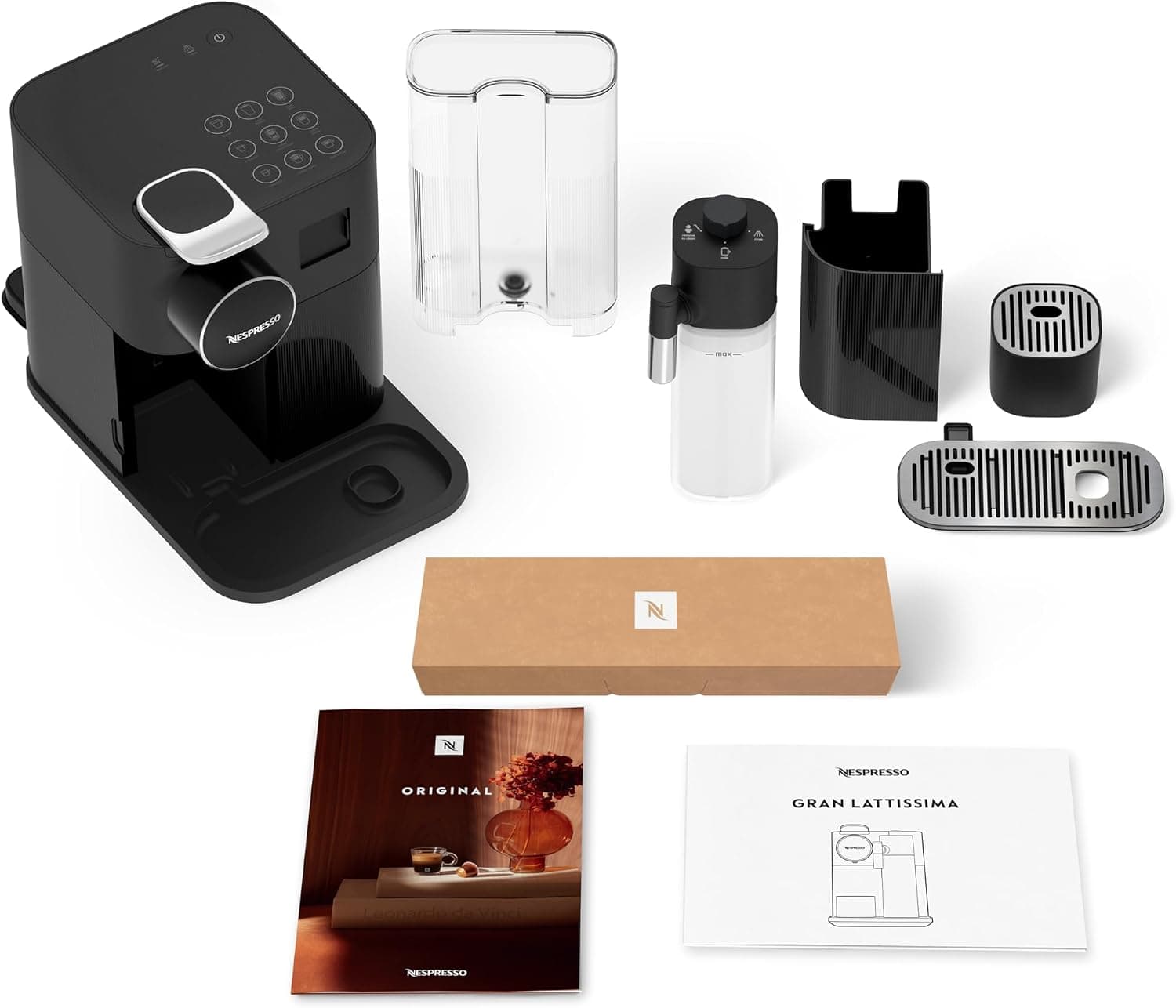 دستگاه قهوهساز Nespresso Gran Lattissima با فومساز خودکار شیر مشکی نسخه امارات دستگاه قهوهساز Nespresso Gran Lattissima با فومساز خودکار شیر مشکی نسخه امارات