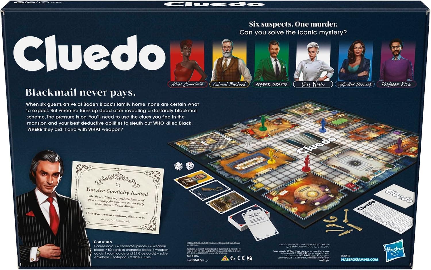 بازی صفحهای معمایی کودکان بالای ۸ سال Hasbro Clue بازی صفحهای معمایی کودکان بالای ۸ سال Hasbro Clue