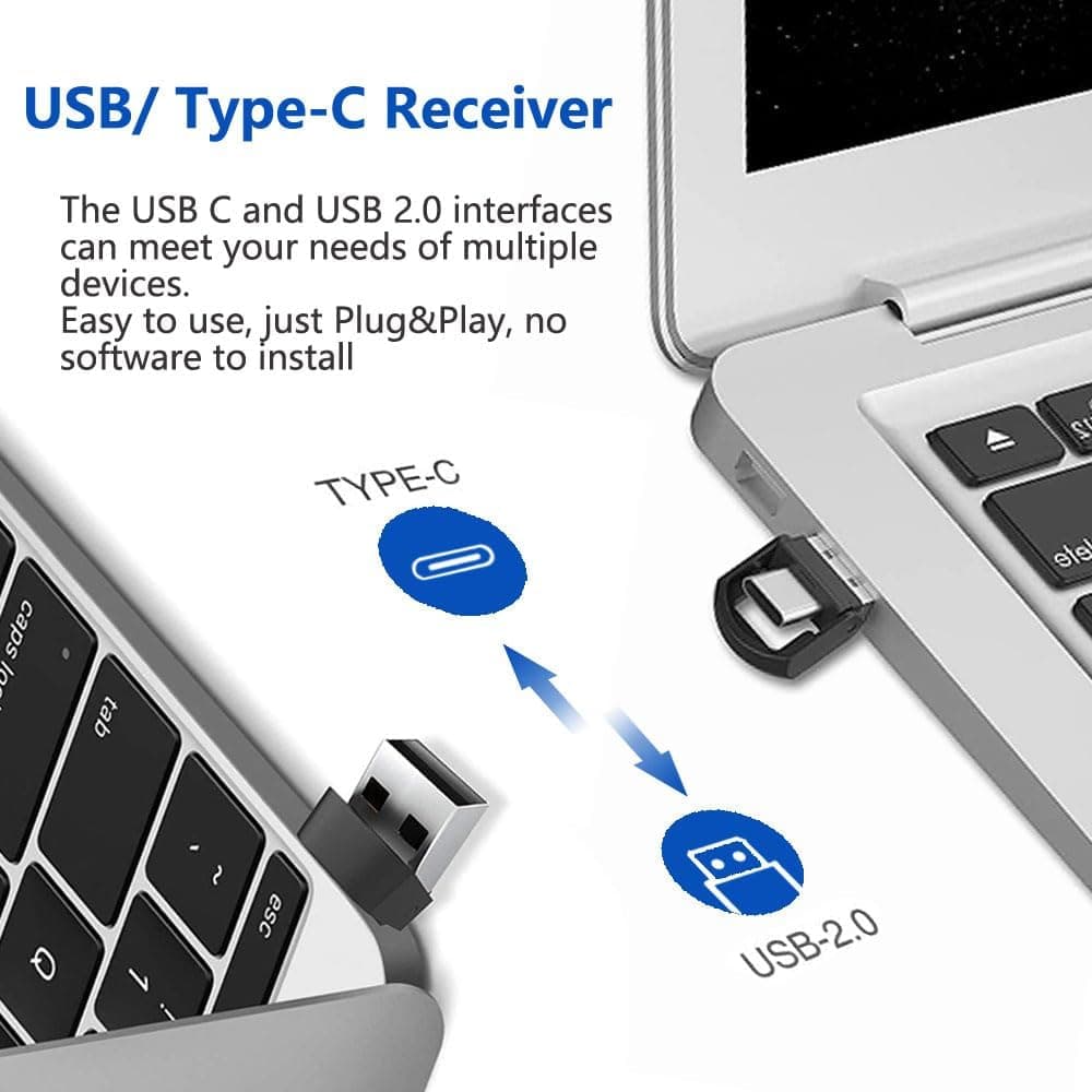 ریموت ارائه بیسیم Kinizuxi دوکاره USB Type C برای PowerPoint با اشارهگر و تعویض اسلاید ریموت ارائه بیسیم Kinizuxi دوکاره USB Type C برای PowerPoint با اشارهگر و تعویض اسلاید