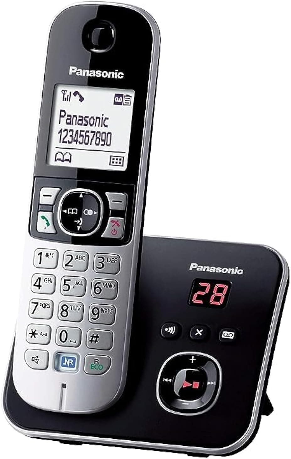 تلفن بی سیم Panasonic با منشی تلفنی مدل KX-TG-6821 مشکی تلفن بی سیم Panasonic با منشی تلفنی مدل KX-TG-6821 مشکی