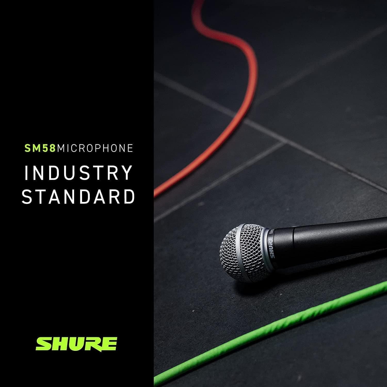 میکروفون ووکال Shure داینامیک کاردیوئید مدل SM58 به همراه کابل XLR 7.5m میکروفون ووکال Shure داینامیک کاردیوئید مدل SM58 به همراه کابل XLR 7.5m
