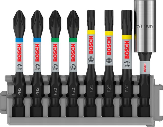 ست ۸ سرپیچ Bosch Professional مدل 2608522326 Impact Control T/PZ/PH 25 mm Pick and Click ست ۸ سرپیچ Bosch Professional مدل 2608522326 Impact Control T/PZ/PH 25 mm Pick and Click