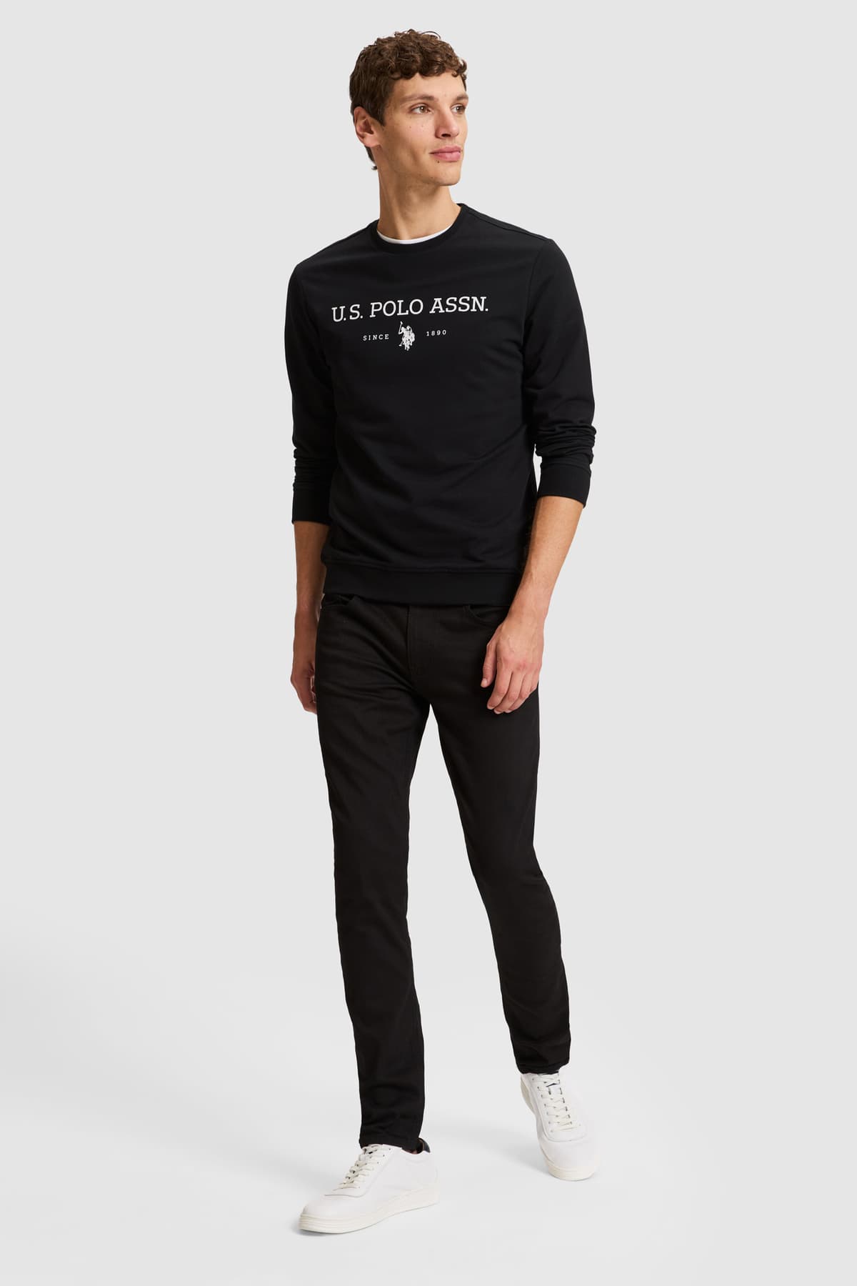 سوئیشرت مردانه U.S. Polo Assn. مشکی بیسیک مدل 50333273-VR046 سوئیشرت مردانه U.S. Polo Assn. مشکی بیسیک مدل 50333273-VR046