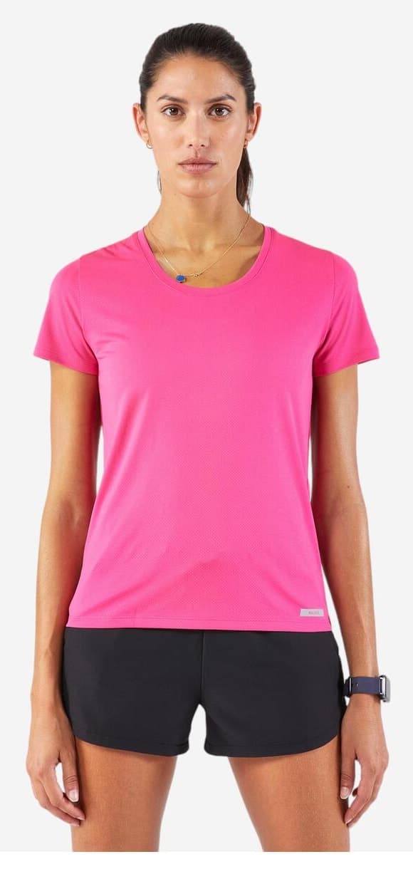 تیشرت زنانه Decathlon Kiprun دویدن صورتی مدل Run 100 تیشرت زنانه Decathlon Kiprun دویدن صورتی مدل Run 100