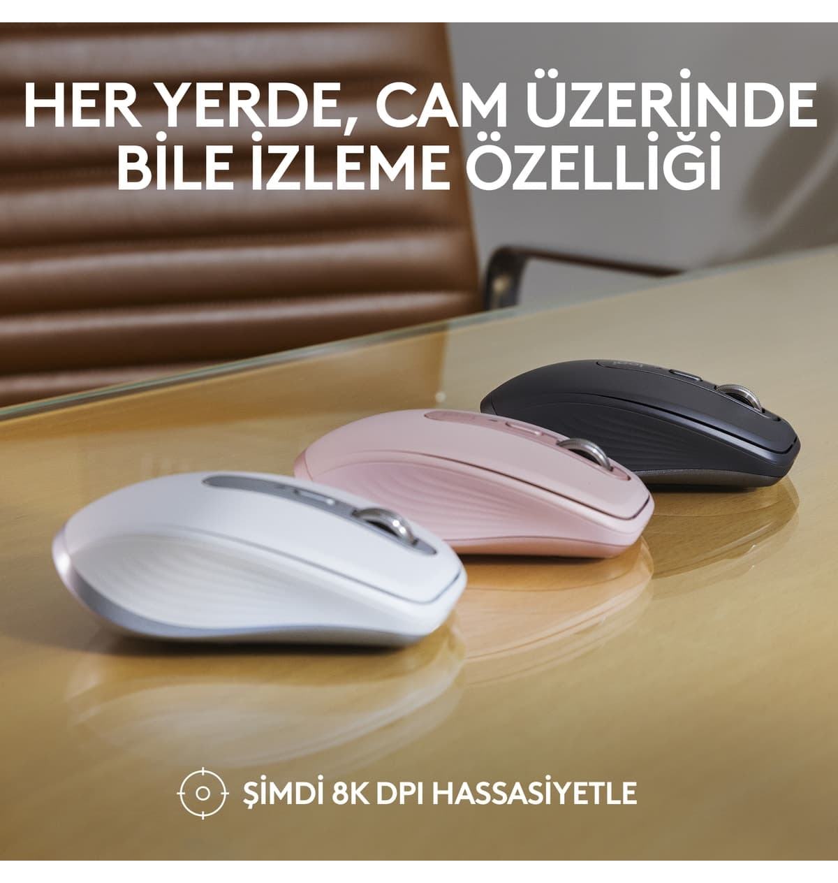 ماوس Logitech MX Anywhere 3S بیسیم 8000 DPI بیصدا صورتی مدل 910-006931 ماوس Logitech MX Anywhere 3S بیسیم 8000 DPI بیصدا صورتی مدل 910-006931