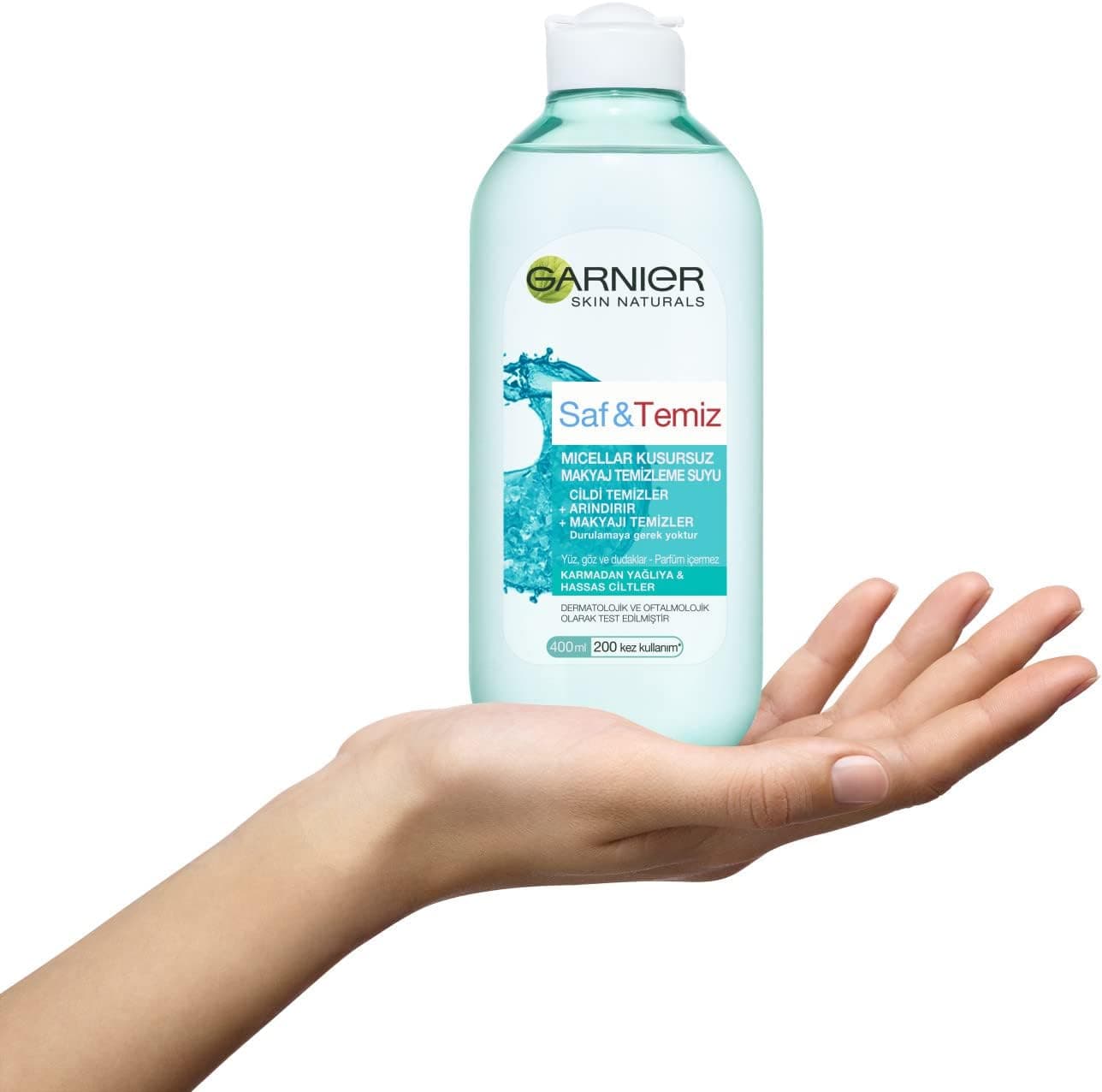 آب میسلار پاککننده آرایش Garnier Skin Naturals خالص و تمیز 400 ml آب میسلار پاککننده آرایش Garnier Skin Naturals خالص و تمیز 400 ml