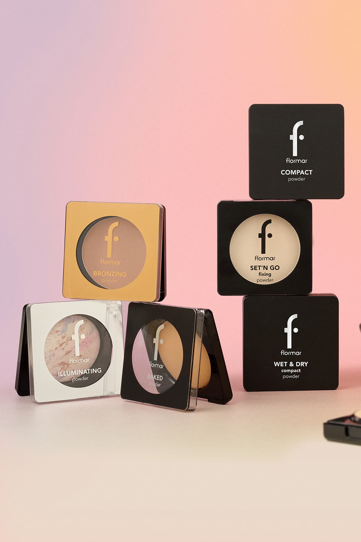 پودر فشرده پختهشده Flormar با پیگمنت بالا و جلوه نیمهمات پودر فشرده پختهشده Flormar با پیگمنت بالا و جلوه نیمهمات