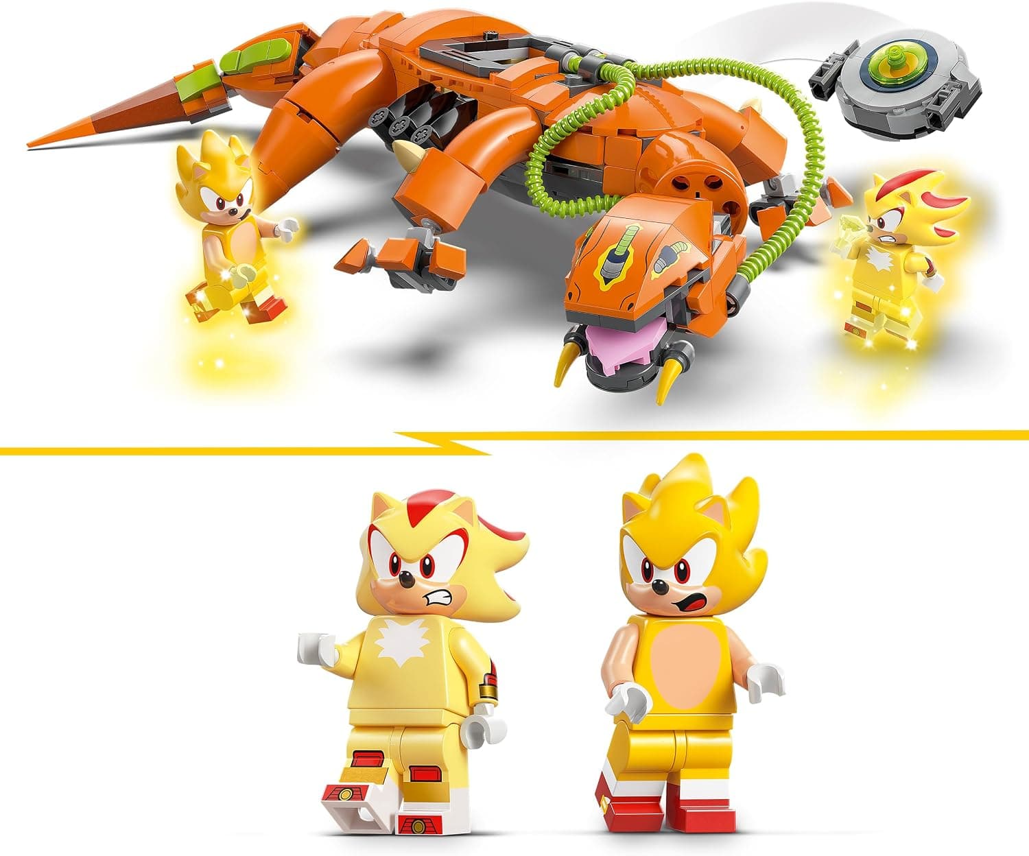 لگو Sonic The Hedgehog Super Shadow در برابر Biolizard از مدل 77003 لگو Sonic The Hedgehog Super Shadow در برابر Biolizard از مدل 77003