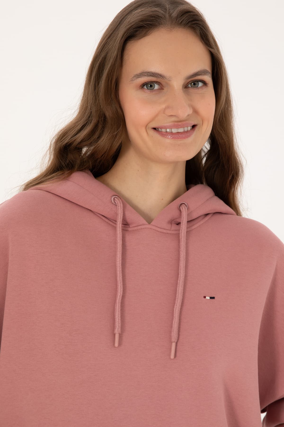 سوئیشرت زنانه U.S. Polo Assn. کاپوشندار کرکیدار گلبهی مدل 50313567-VR221 سوئیشرت زنانه U.S. Polo Assn. کاپوشندار کرکیدار گلبهی مدل 50313567-VR221