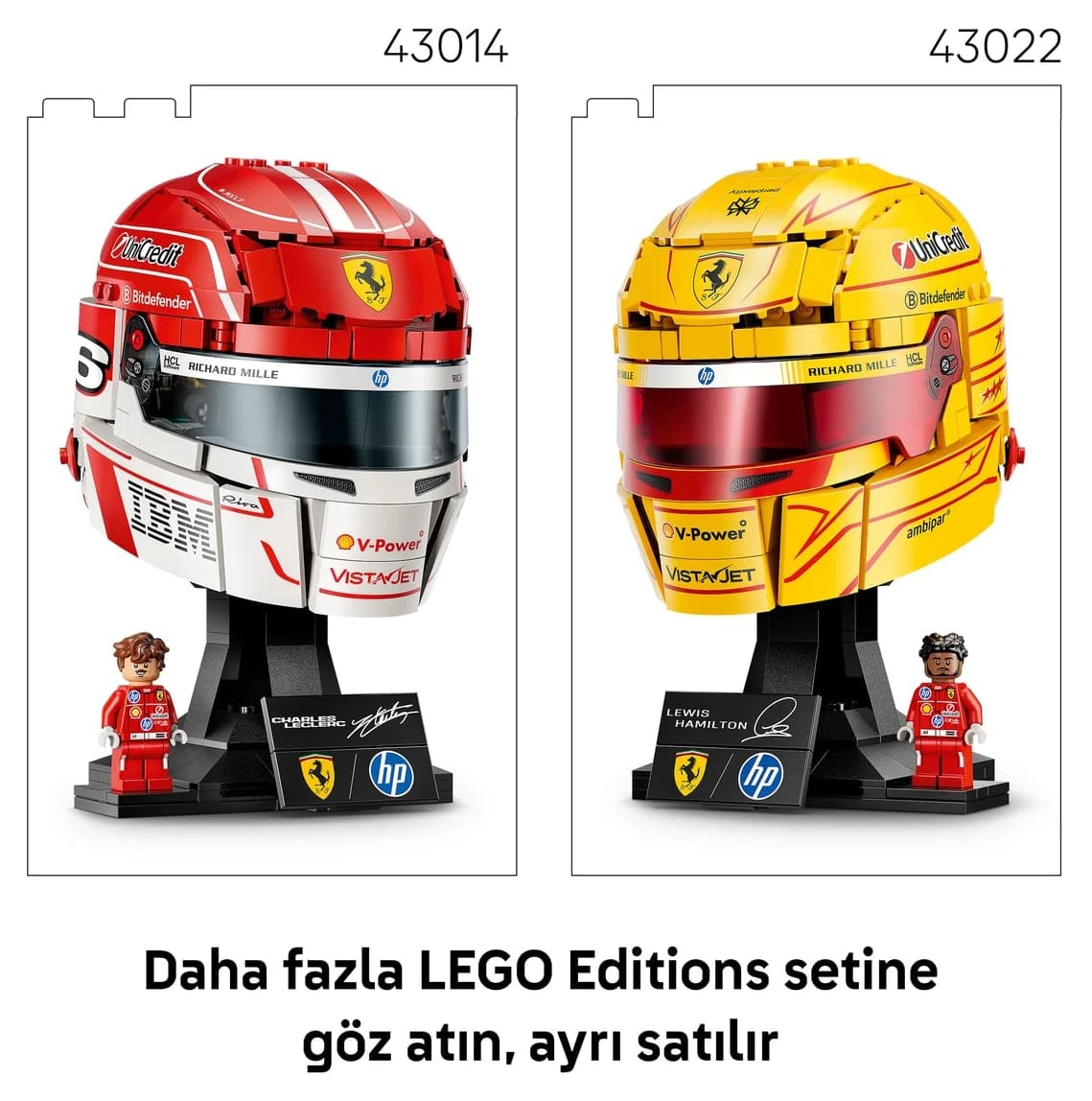 لگو Editions Scuderia Ferrari HP Lewis Hamilton کلاه ایمنی 14+ سال مدل 43022 (884P) لگو Editions Scuderia Ferrari HP Lewis Hamilton کلاه ایمنی 14+ سال مدل 43022 (884P)