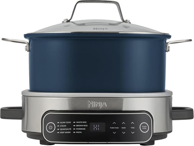 کندپز و پلوپز Ninja Foodi PossibleCooker ۶ لیتری ۸ کاره آبی نیمهشب مدل MC1101UK کندپز و پلوپز Ninja Foodi PossibleCooker ۶ لیتری ۸ کاره آبی نیمهشب مدل MC1101UK