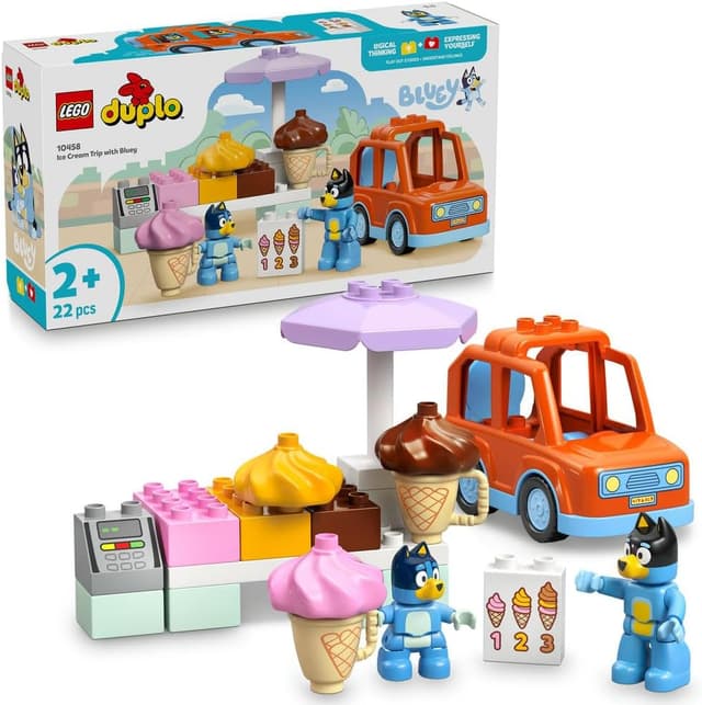 لگو DUPLO سفر بستنی با Bluey مدل 10458 لگو DUPLO سفر بستنی با Bluey مدل 10458