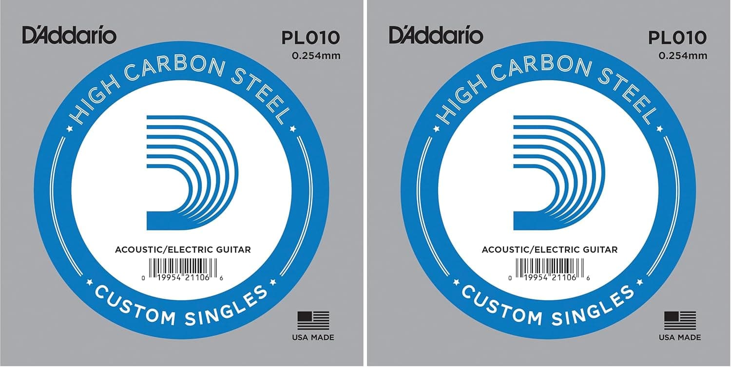 سیم تکی گیتار D'Addario الکتریک و آکوستیک نوت E (Mi) فولاد High Carbon Steel مدل PL010 سیم تکی گیتار D'Addario الکتریک و آکوستیک نوت E (Mi) فولاد High Carbon Steel مدل PL010
