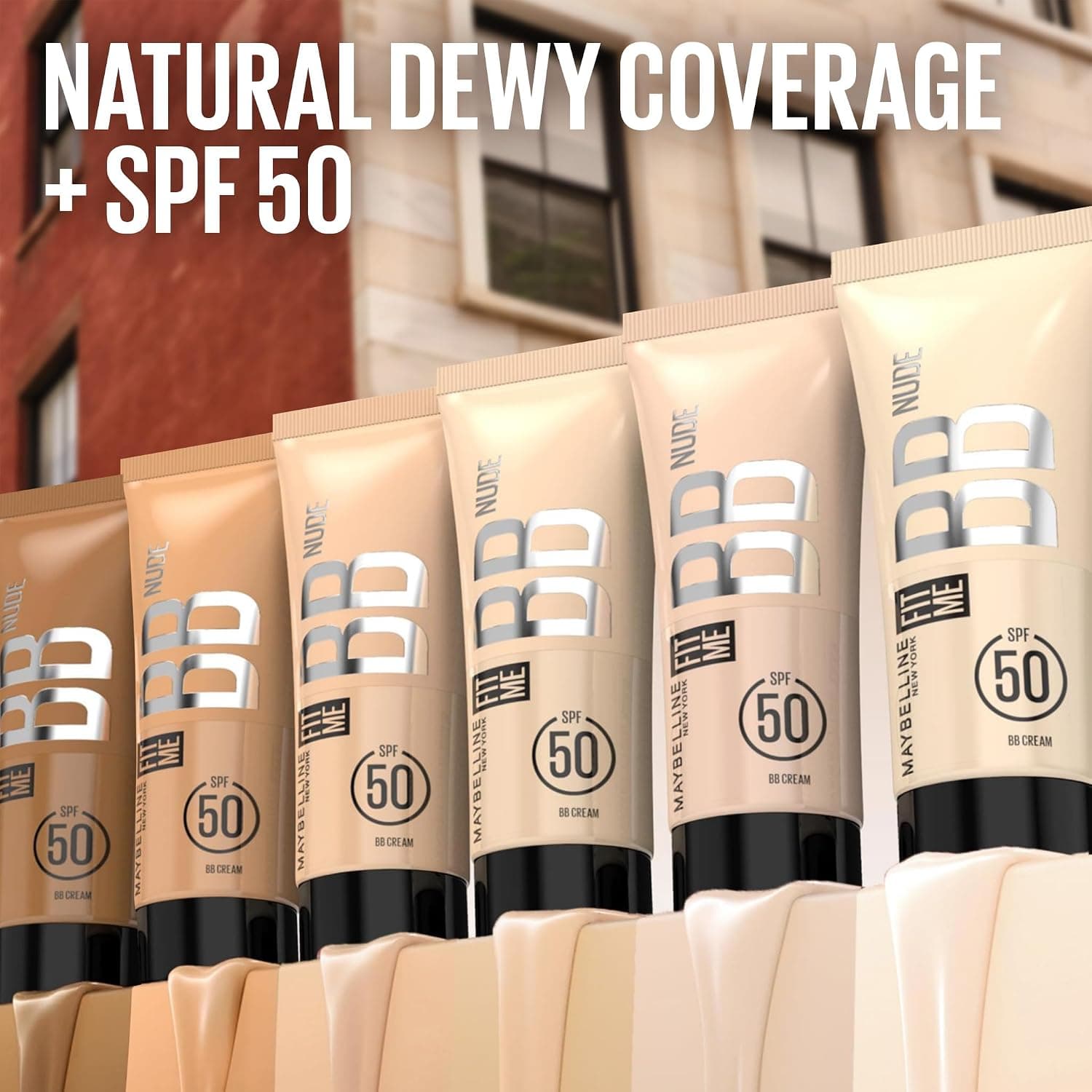کرم BB MAYBELLINE New York Fit Me Nude مرطوبکننده SPF50 شماره 20 کرم BB MAYBELLINE New York Fit Me Nude مرطوبکننده SPF50 شماره 20