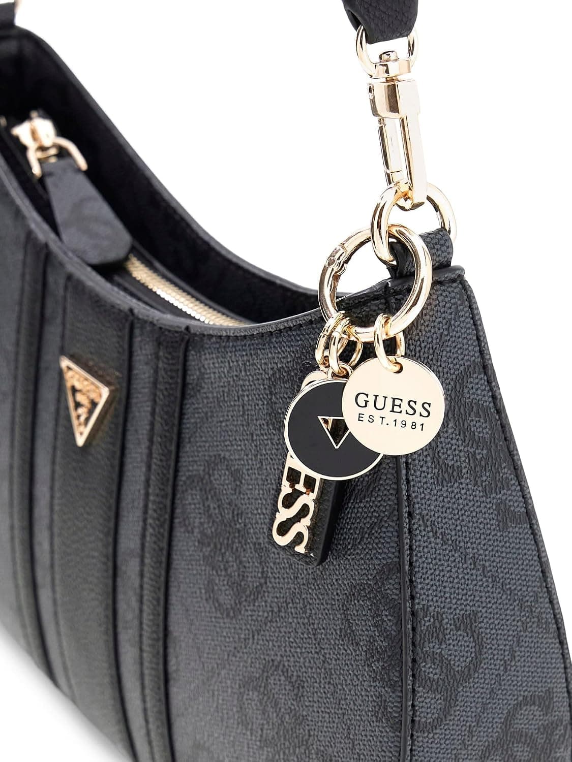 کیف دوشی زنانه GUESS با زیپ بالایی NOELLE II کیف دوشی زنانه GUESS با زیپ بالایی NOELLE II